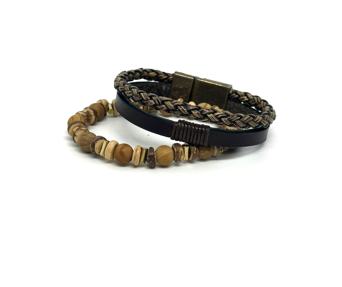 Beaded & Leather Bracelets