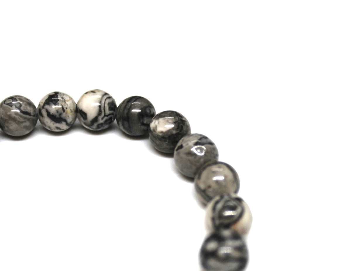 Gray Beads Bracelet