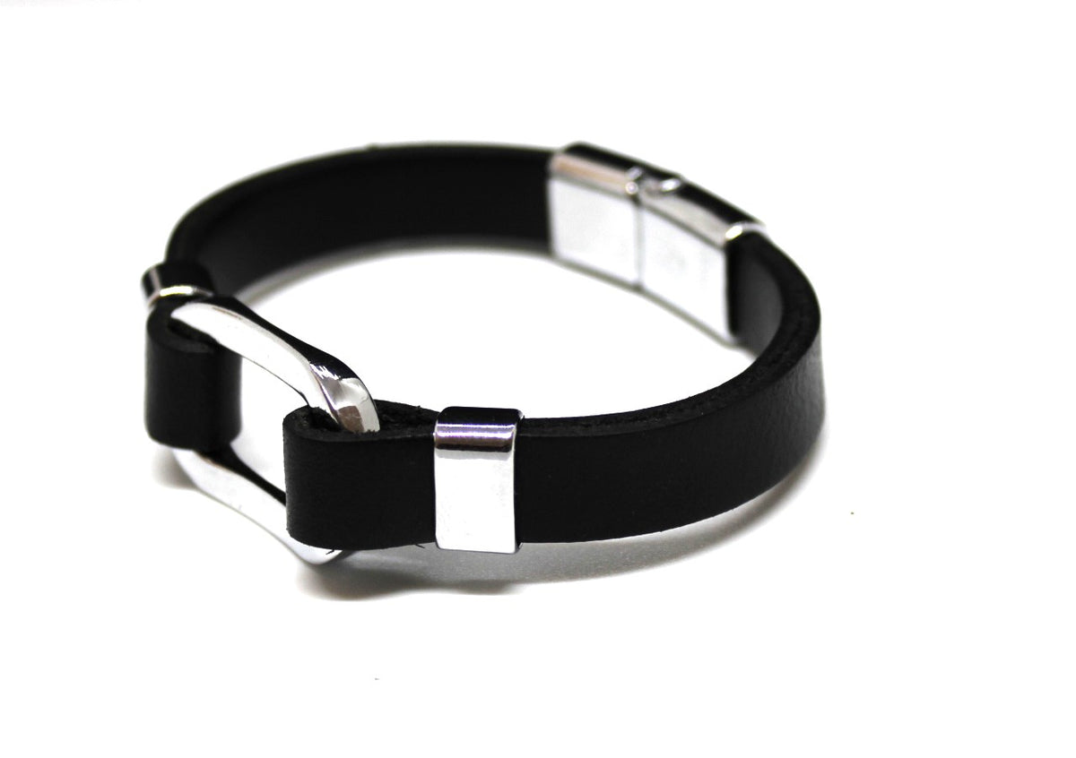 Black Leather Bracelet