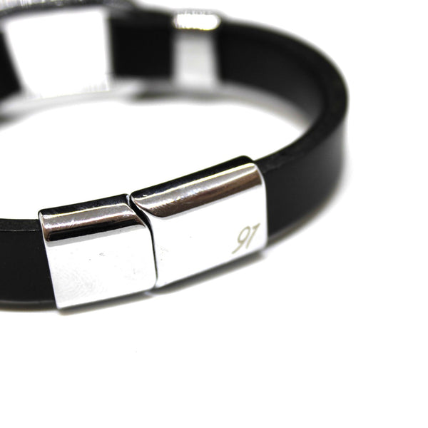 Black Leather Bracelet