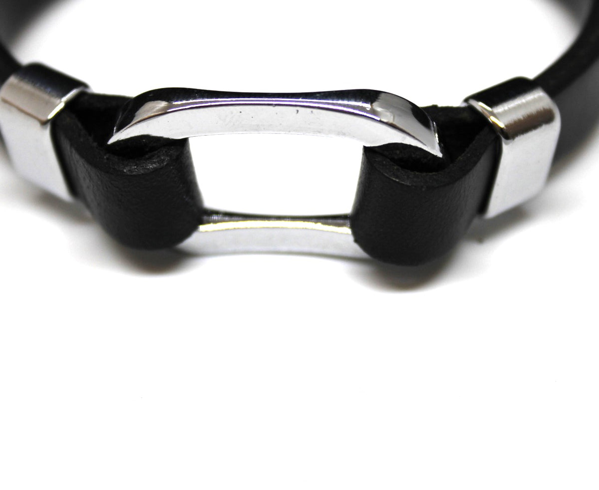 Black Leather Bracelet