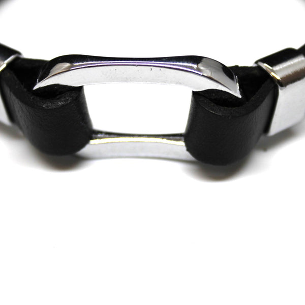 Black Leather Bracelet