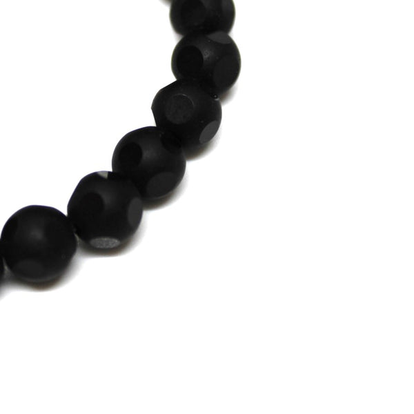 Black Beaded Bracelet