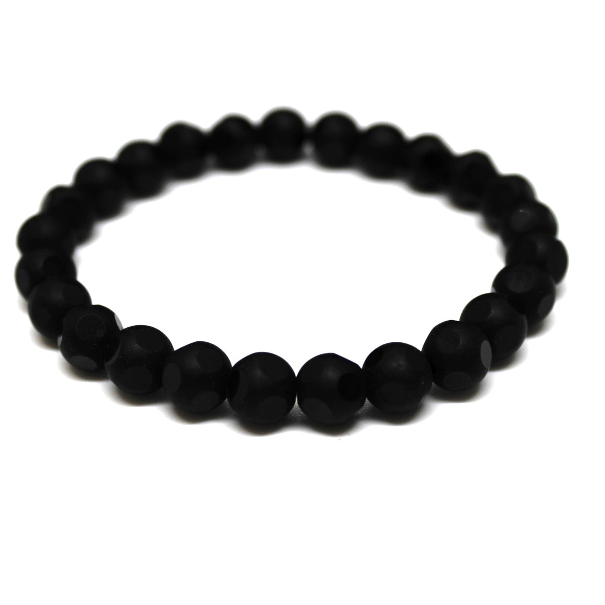 Black Beaded Bracelet