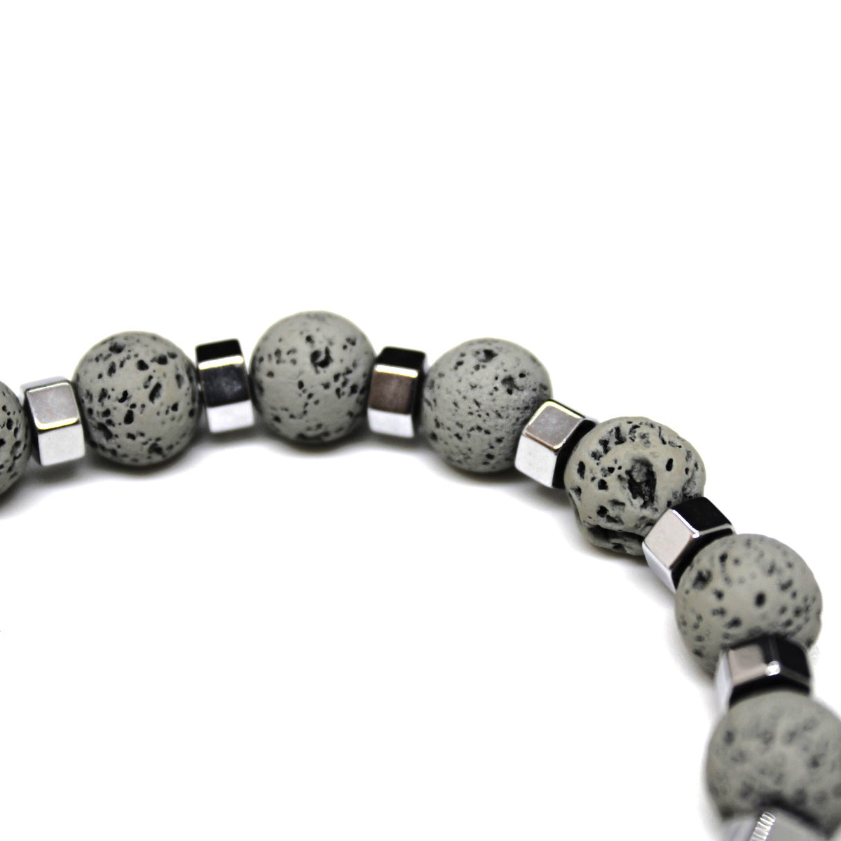 Gray Beaded Bracelet