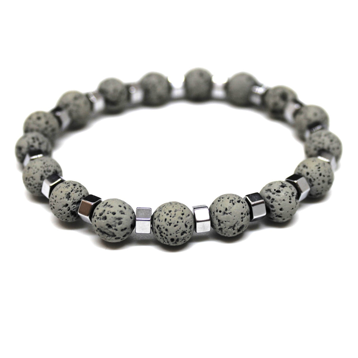 Gray Beaded Bracelet