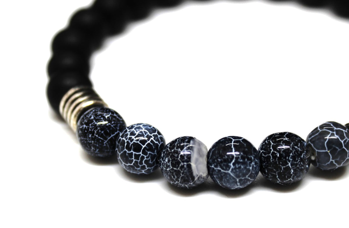 Black&Blue Beaded Bracelet