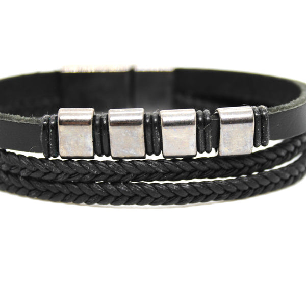 Metal Leather Bracelets