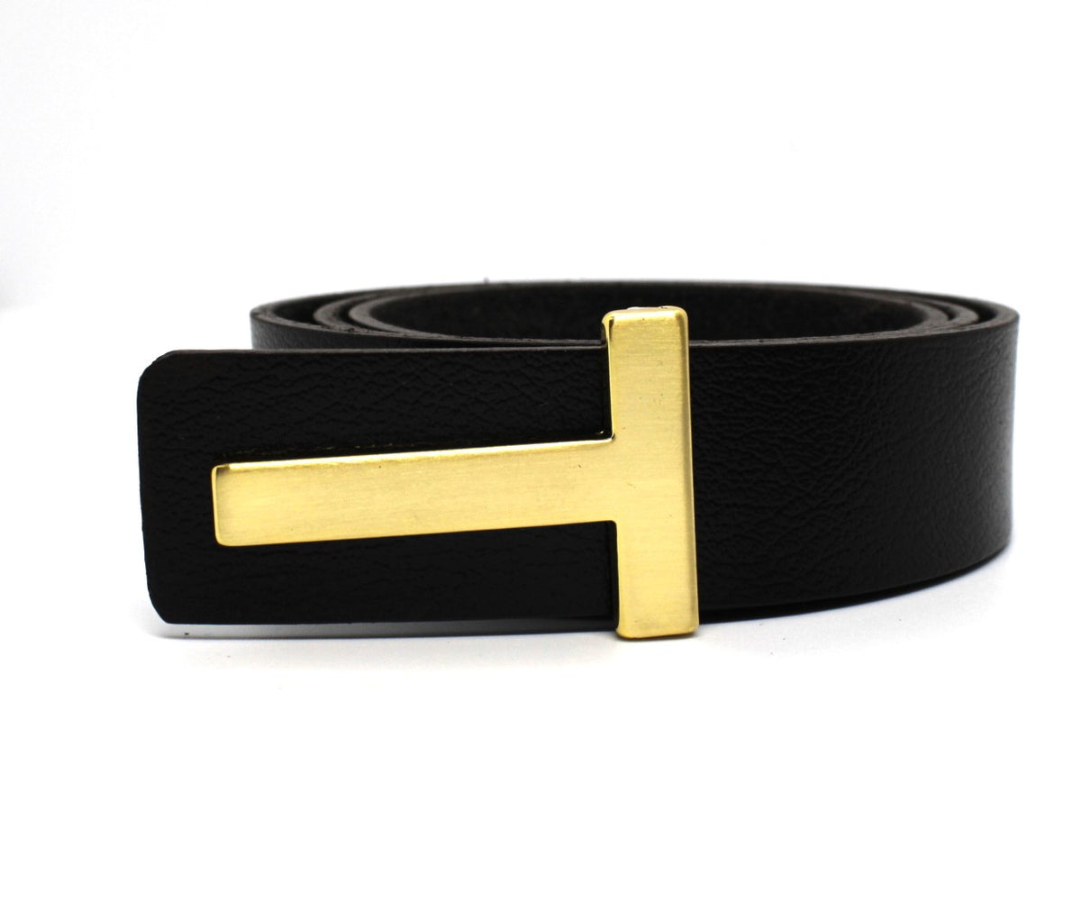 T Leather Belt