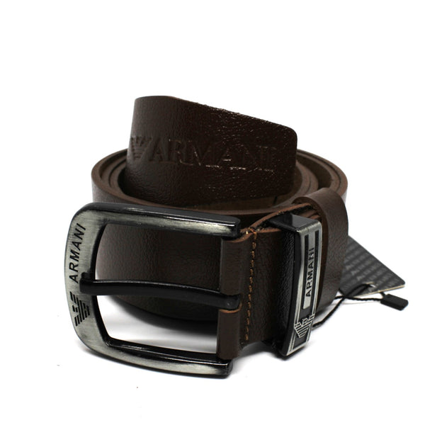 Casual Brown Leather Belt