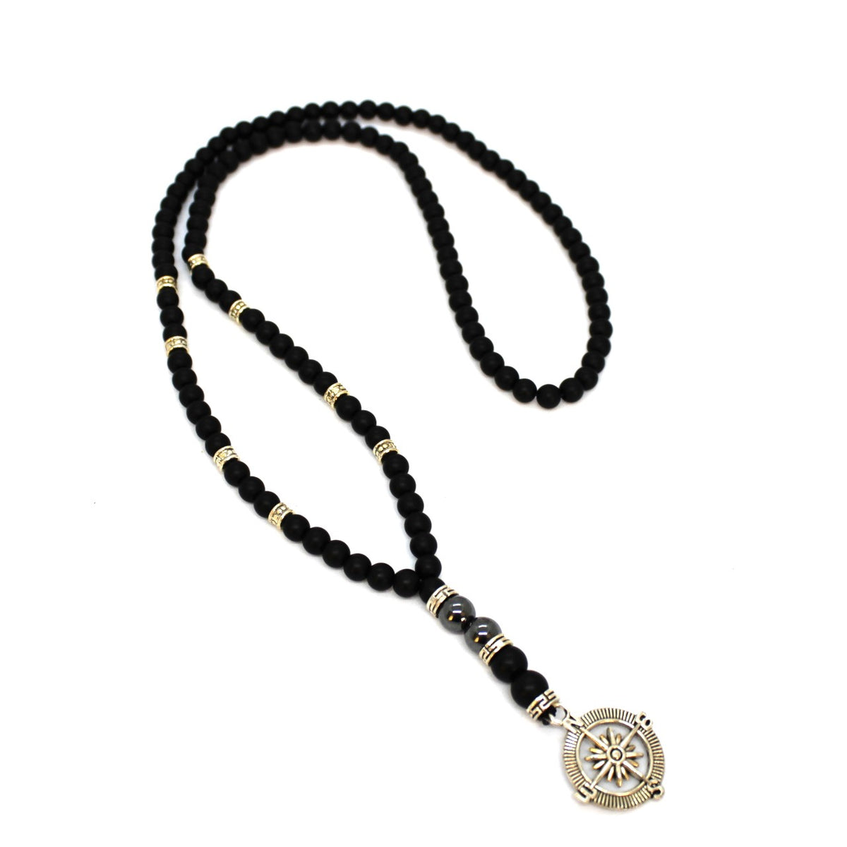 Black Beads Necklace