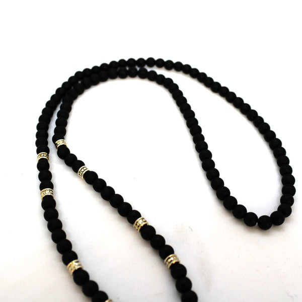 Black Beads Necklace