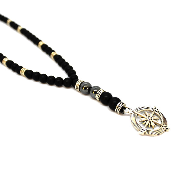 Black Beads Necklace